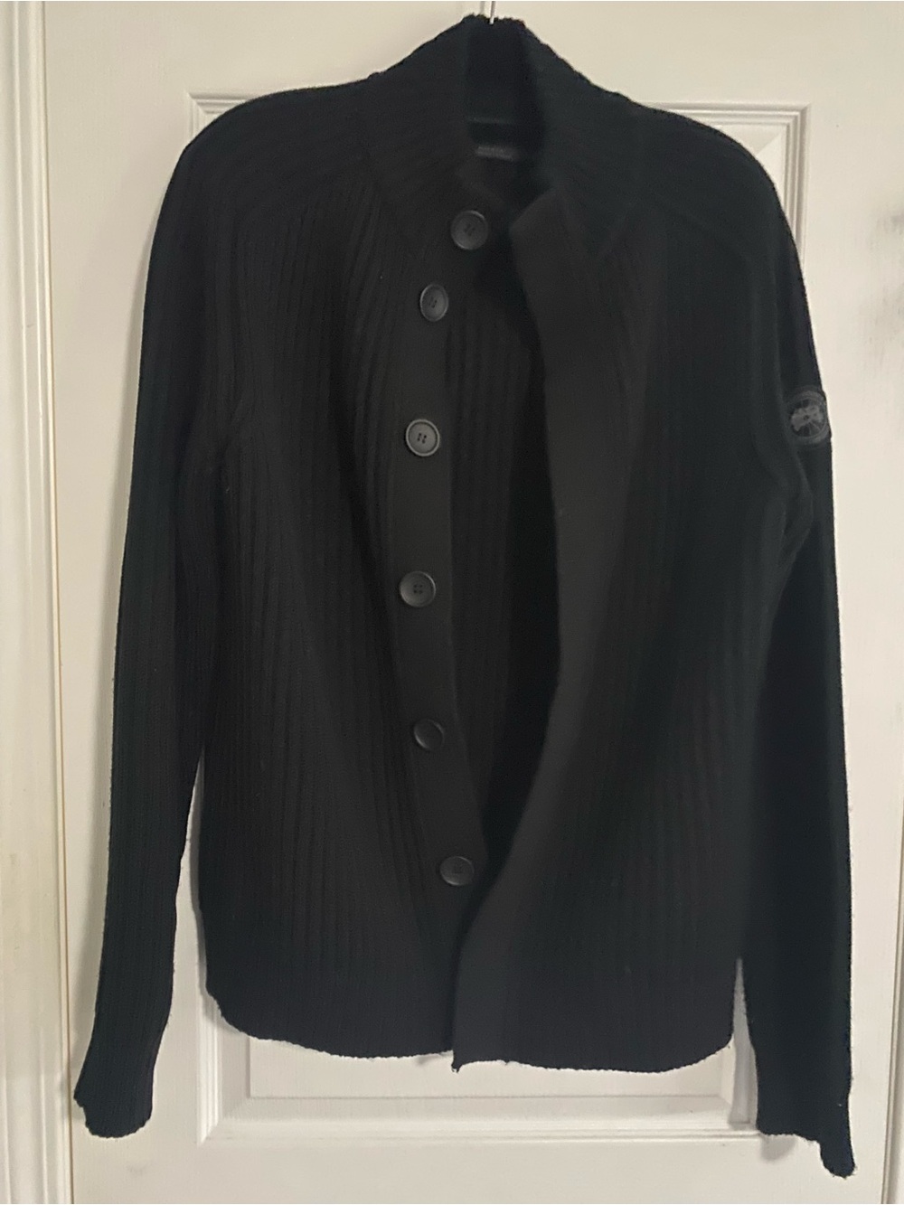 Canada Goose Black Label Ribbed Button-Front Men’s Sweater